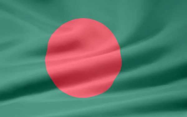 Bangladéšská vlajka — Stock fotografie