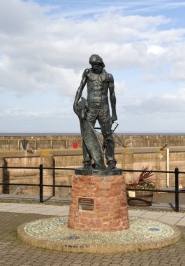Statue of the Ancient Mariner, Watchet clipart