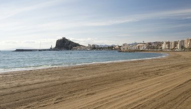 View of Aguilas Town and Port clipart