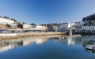 Torquay Inner harbour, devon, İngiltere