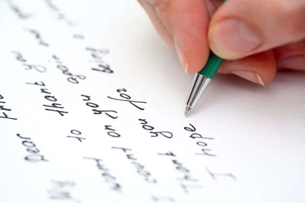 Writing Letter Friend — Stock Photo, Image
