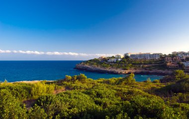 Görünüm mallorca kenarı, Balear Adaları, İspanya