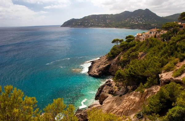 Nézd Mallorca Partján Baleár Szigetek Spanyolország Jogdíjmentes Stock Fotók