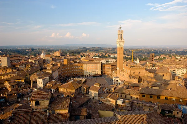 Piazza Del Campo One Italy Most Famous Squares One Most — Stock Photo, Image