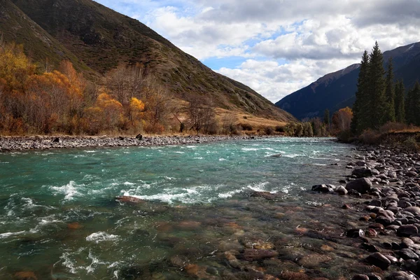 Otoño río de montaña —  Fotos de Stock
