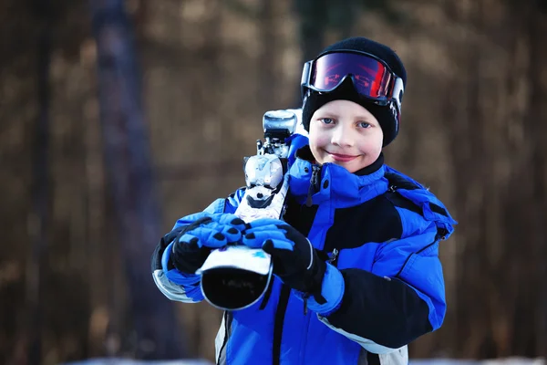 年轻的滑雪者 — 图库照片