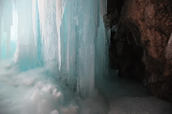 Cascada Congelada Interior — Foto de Stock