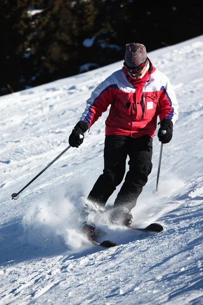 Huvudsakliga Skidåkning Ski Resort — Stockfoto