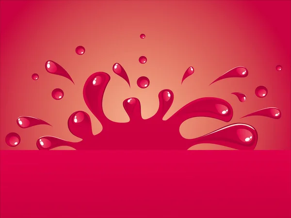 Contexte abstrait. Un sirop rouge — Image vectorielle