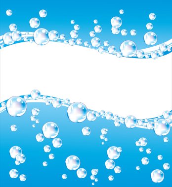 Water with air vials clipart