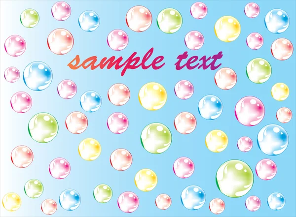 彩色的肥皂泡 — 图库矢量图片