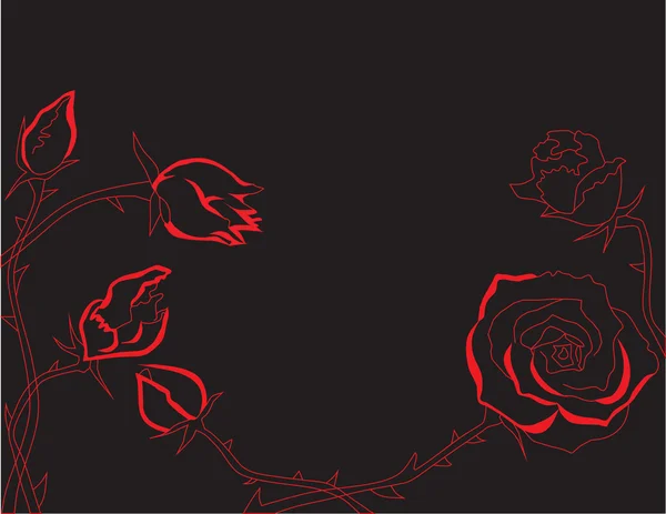 Roses abstraites — Image vectorielle