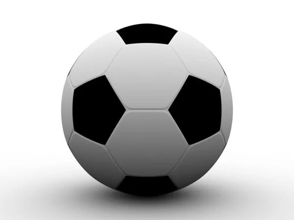 Футбол ізольований на білому тлі — стокове фото