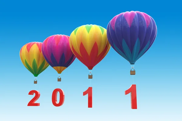 Varmluftsballonger 2011 — Stockfoto