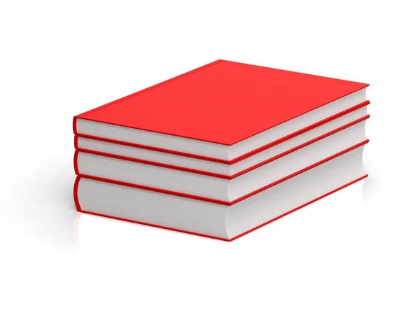 3d 렌더링 빨간 책 — 스톡 사진
