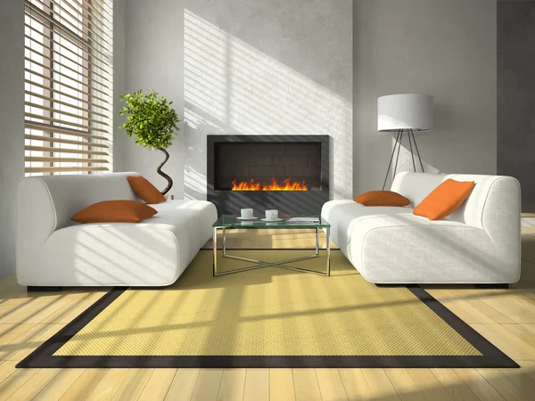 View on the comfortable living-room — Stock Photo, Image