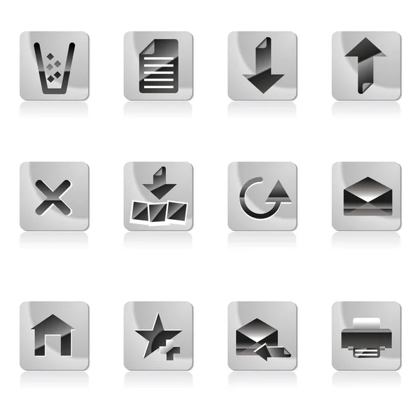 Web Site Und Computer Icons Vektor Icon Set — Stockvektor