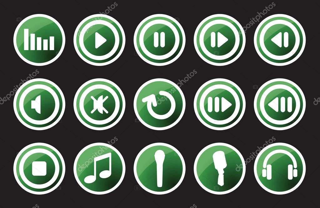 Music and sounds icons