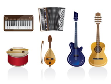 Music instrument Icons clipart