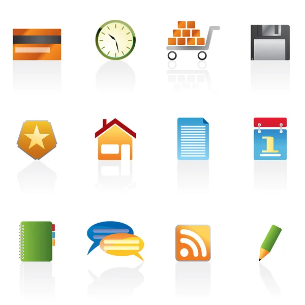 Internet and website icons — Stock Vector