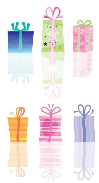 Abstract present and gift icons — Stock Vector