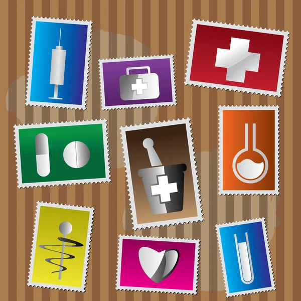 Medical and healtcare Icons — Stock Vector