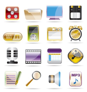 Phone performance, internet and office clipart