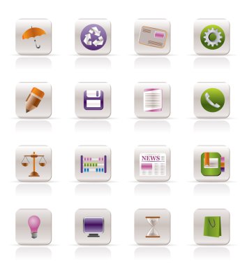 Business and Office internet Icons clipart