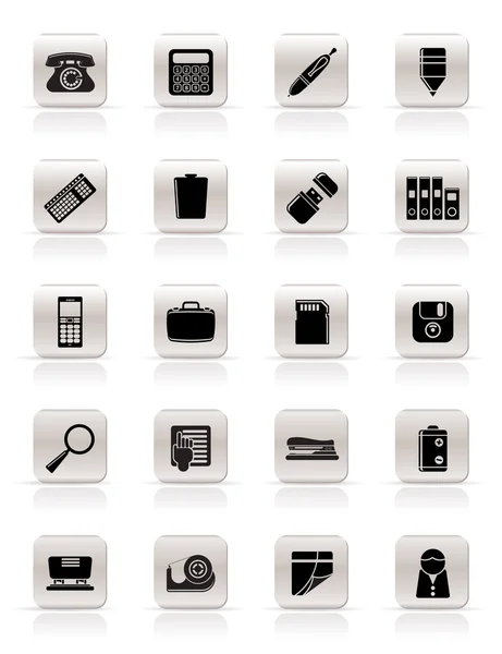 Outils de bureau simples Icônes — Image vectorielle