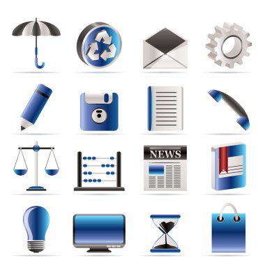 Business and Office internet Icons clipart