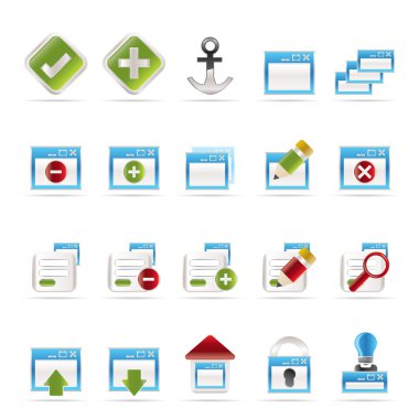 Application, Programming, Server and computer icons clipart