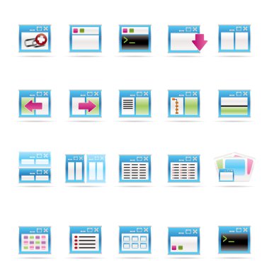 Application, Programming, Server and computer icons clipart