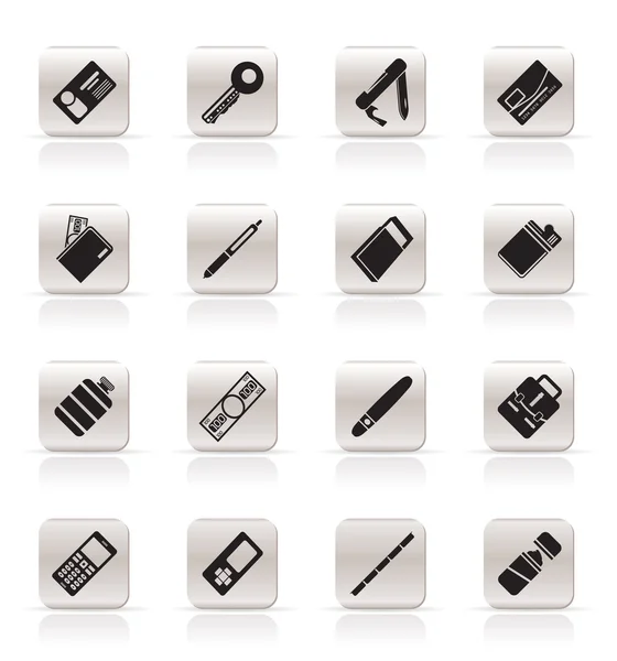 Simple Vector Object Icons — Stock Vector