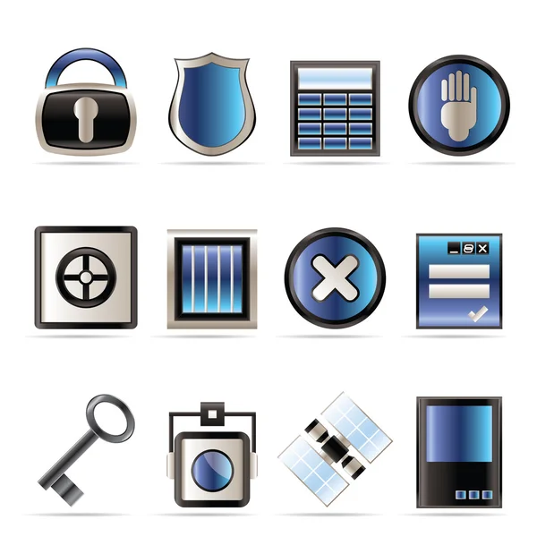 Security and Business icons — Stock Vector