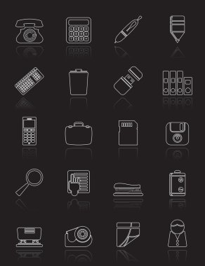 Office tools Icons clipart