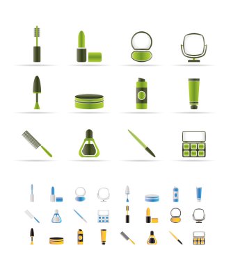 Cosmetic and make up icons clipart