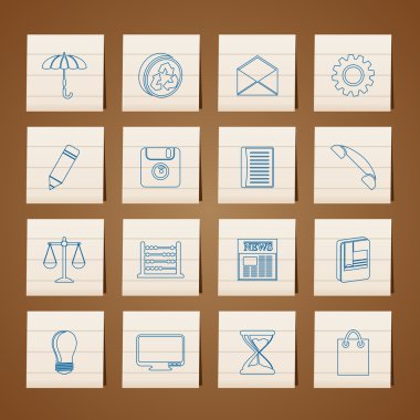 Business and Office internet Icons clipart