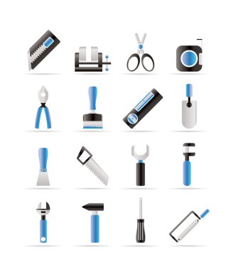 Building and Construction Tools icons clipart