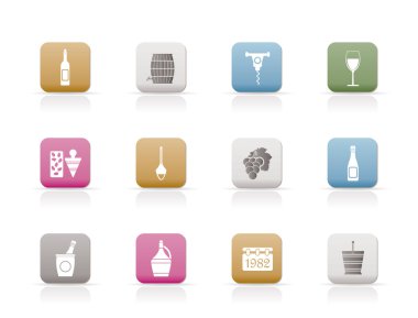 Wine Icons clipart