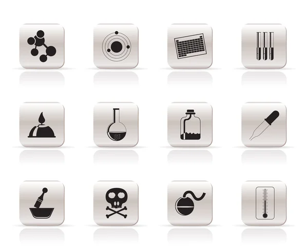 Chemistry industry icons — Stock Vector