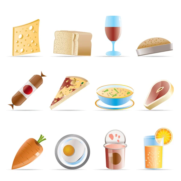 Boutique, aliments et boissons icônes 2 — Image vectorielle