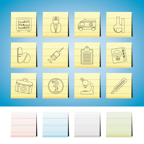 Stock vector Medical and healthcare Icons