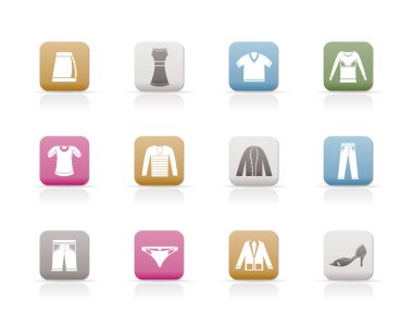 Clothing Icons clipart