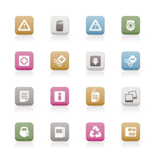Web site and computer Icons — Stock Vector