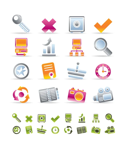 Internet and Web Site Icons — Stock Vector