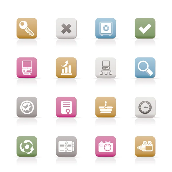 Internet and Web Site Icons — Stock Vector