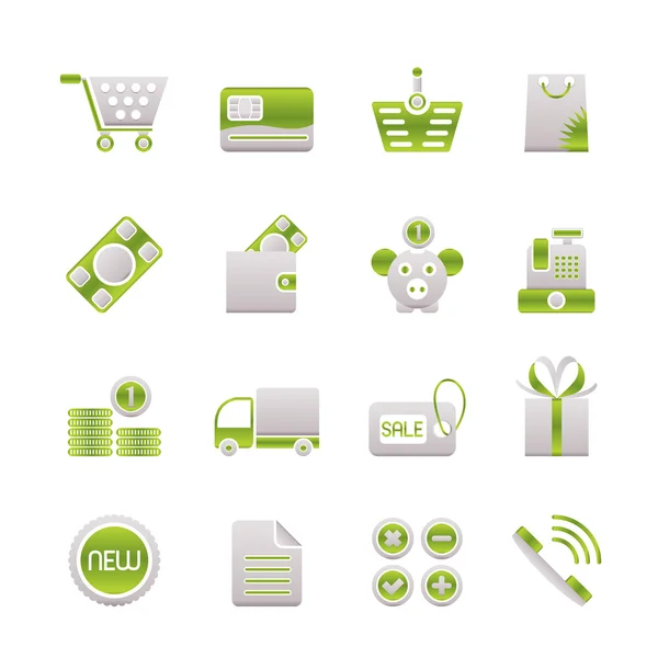 Symbole des Online-Shops — Stockvektor