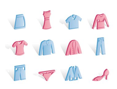 Clothing internet Icons clipart