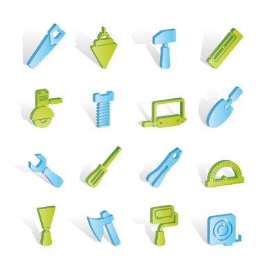 Building and Construction Tools icons clipart