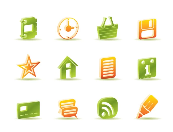 Internet and Website Icons — Stock Vector